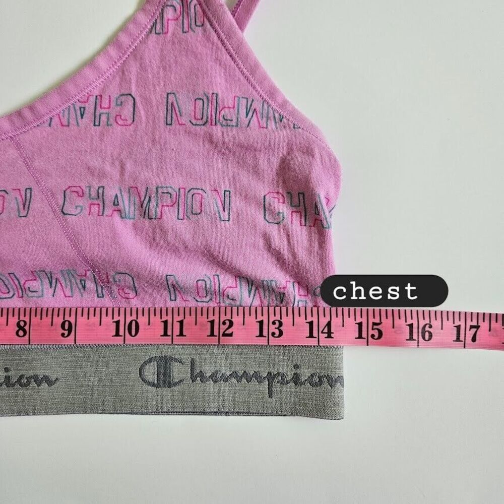 Champion Girls Lot 2 Heritage Strappy Bralette Gray Pink Size XL - Picture 10 of 10